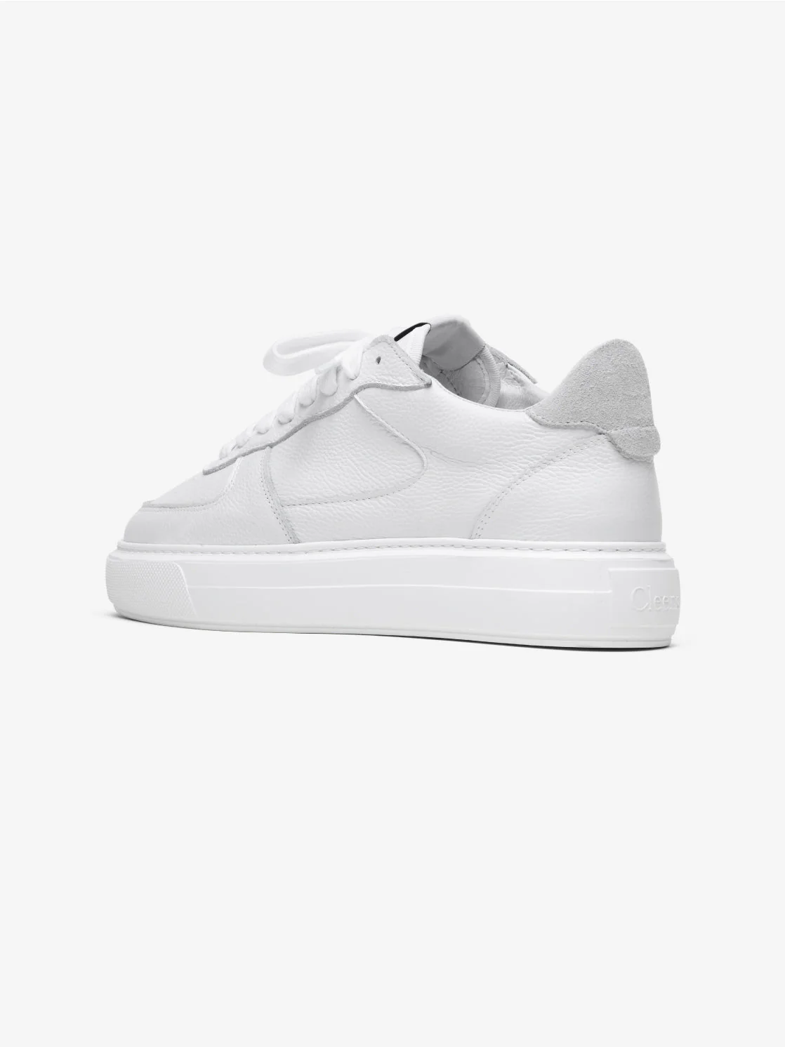 Court Trainer White Tumbled leather - Image 3